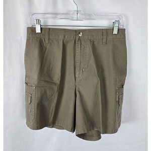 Columbia Cargo Shorts Women's M Khaki Brown 100% Cotton